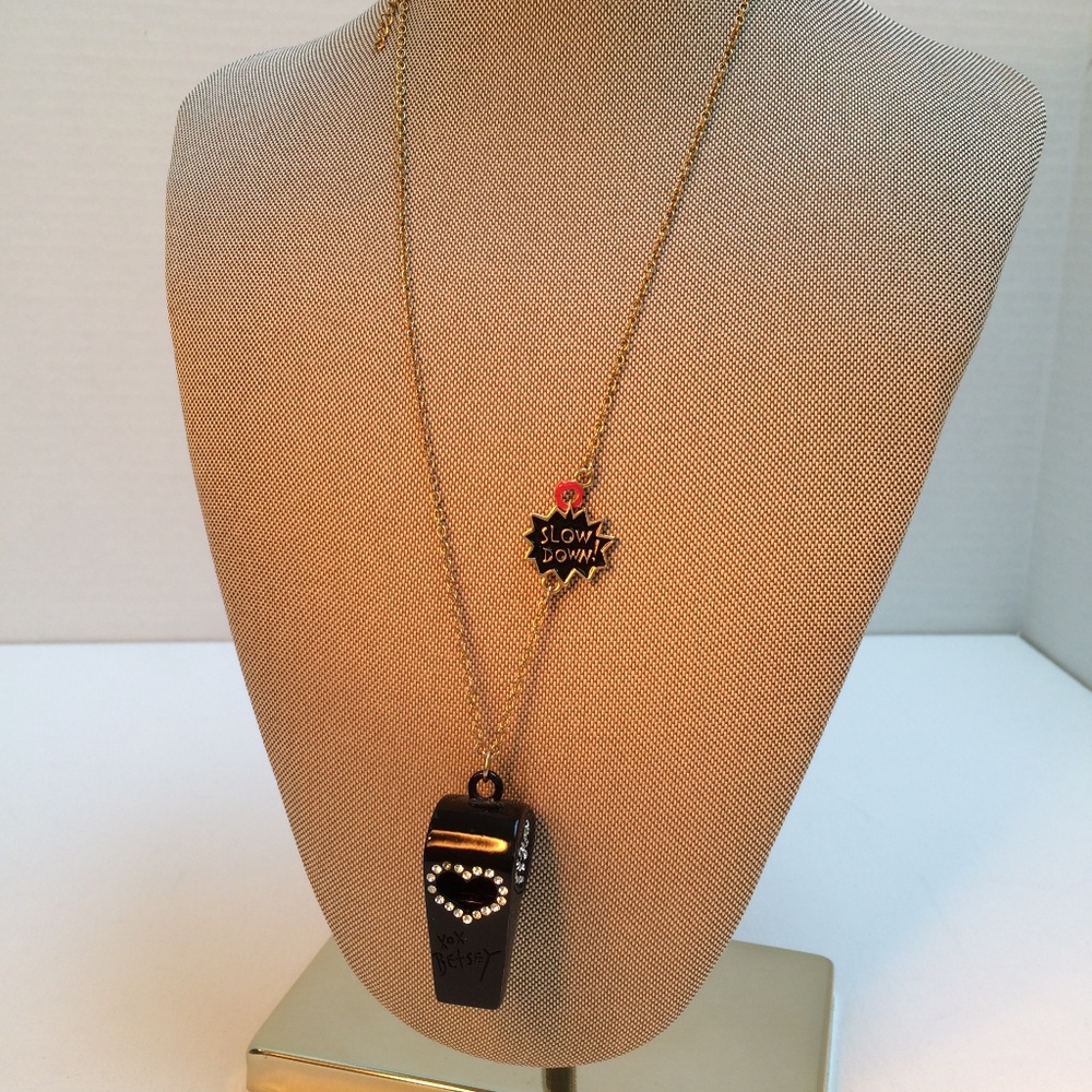 Betsey Johnson Whistle Necklace